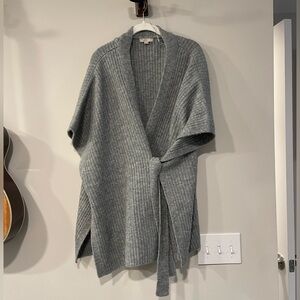 LOFT Ribbed Tie Wrap Sweater NWOT